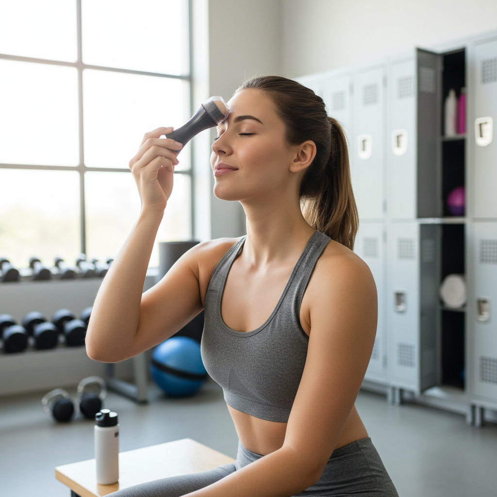 2 in1 Oil Absorbing Roller Natural Volcanic Stone Face Massage Body Stick Makeup Skin Care Tool Facial Pores Cleaning Oil Roller